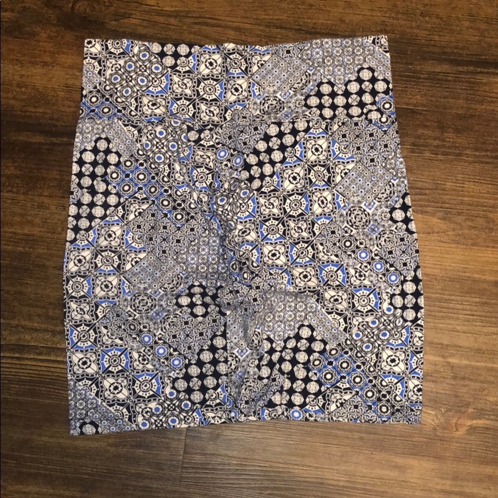 Blue Pencil Skirt